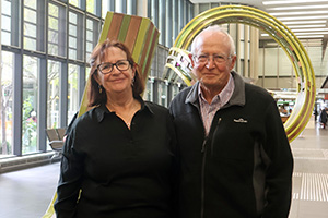 Clinical trial participant Paul, pictured with his sister Sharon