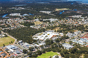 Aerial photo of Peel Health Campus supplied by Wings Photography