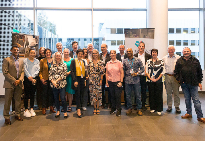 A group of attendees at the Thoracic Organ Transplant Symposium.