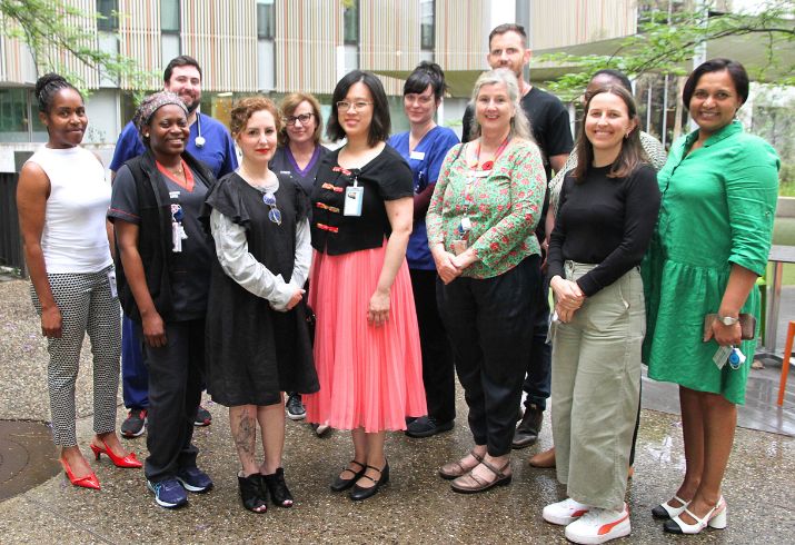 Twelve members of the Fiona Stanley Hospital specialist perinatal mental health team.