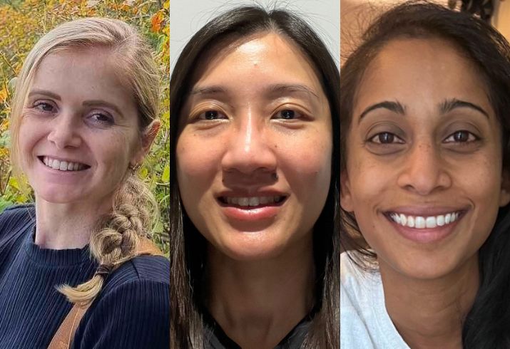 Dr Claudia Leslie, Dr Li-Lin Neo and Dr Shankari Wijayakhanthan pictured from left to right. 